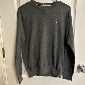 Tommy Hilfiger Men's Charcoal Crewneck Sweater
